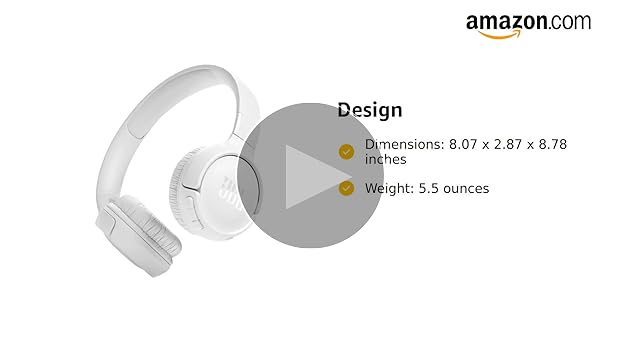 JBL Tune 520BT ワイヤレスヘッドホン ホワイト Free Shipping! JBL Wireless On-Ear Headphones with Pure Bass